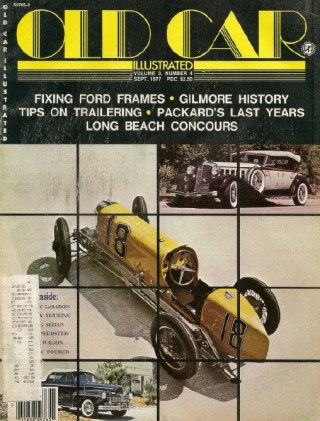 OLD CAR ILLUSTRATED 1977 SEPT - FORD FRAMES, PACKARD, BENTLEY, WOODIE BY OLDS